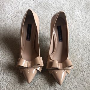 Steven by Steve Madden Nude Heels with Bow